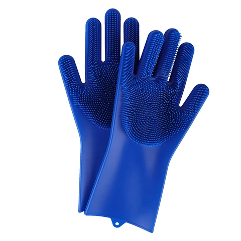 Kitchen Household Large Rubber Dishwashing Gloves Silicone Laundry Waterproof Housework Cleaning Gloves