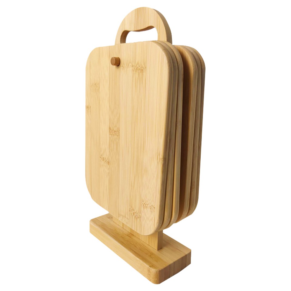 Kitchen must-have | can be customized multiple cutting board | bamboo six cutting board with seat