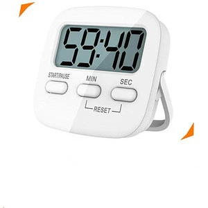 Kitchen Timer Digital Kitchen Timer Magnetic Countdown Stopwatch Timer With Loud Alarm, Big Digit, Back Stand, Hanging Hole