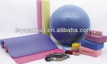 kits fitness equipment yoga mat ,yoga ball and yoga brick