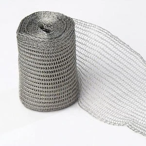 Knitted stainless steel wire mesh