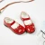Import KS00581C Hot selling children bowknot leather single shoes buckle strap line dance shoes from China
