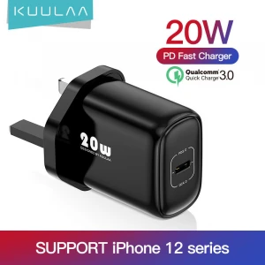 Kuulaa Quick Charger 20W USB-C Power Adapter Usb Type C Phone Accessories PD QC4.0 QC3.0 Universal Portable Charger