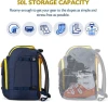 50L Ski Boot Travel Bag Backpack for Ski Helmet, Goggles, Gloves, Skis, Snowboard & Accessories