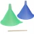 Import Lab Plastic Green Blue Funnel Different Size PP Customized Food Grade Funnel With Ear from China