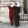 latest design 2 pieces Islamic Clothing Women Muslim Dresses Abaya