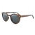 Import Latest Italian Design Veneer Wooden Style Hand Made Hot Sale Round Shape Acetate Sunglasses from China