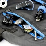 Lay-n-Go WIRED 19 inch Black with Blue Tech Storage Bag