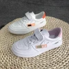LC-C2601 Microfiber leather school kids sneakers children&#x27;s casual shoes for girls boys sports used branded shoes