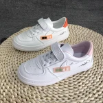LC-C2601 Microfiber leather school kids sneakers children's casual shoes for girls boys sports used branded shoes