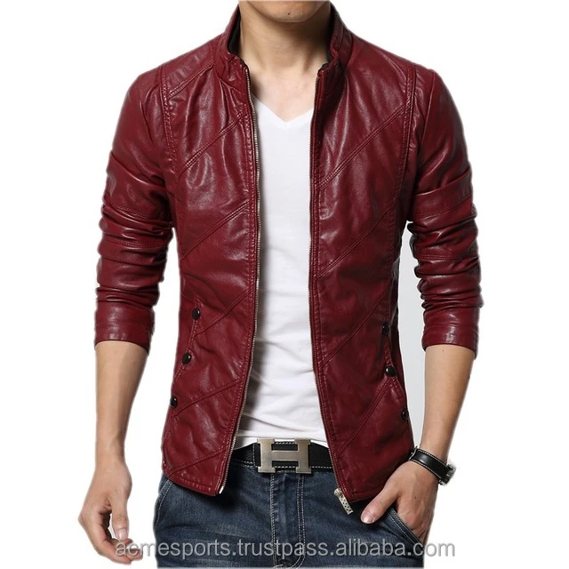 leather jacket - Textiles Leather Products New Fashion Design Biker Jacket Mens Leather Jacket