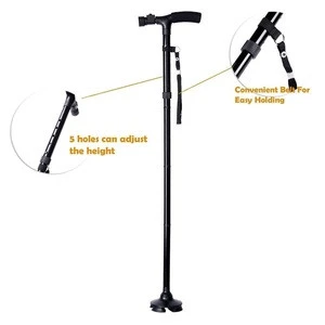 Led light foldable walking stick cane/Walking Stick With LED Light