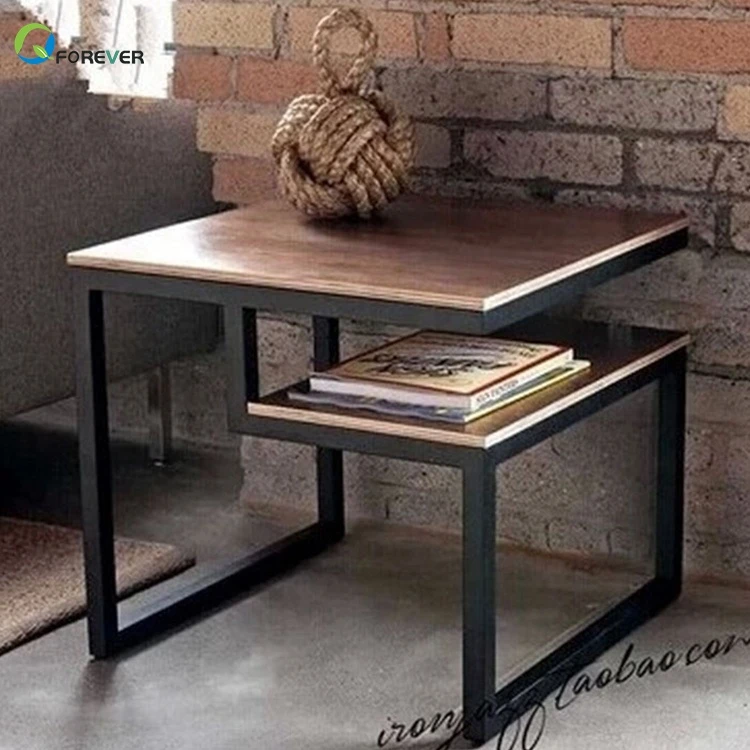 Leisure Wrought Iron Tea Table Industrial Coffee Table Side Table