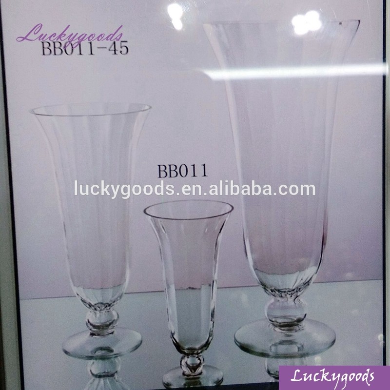 LHP022 best selling good quality glass vase for wedding