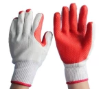 linyi red rubber coated gloves