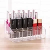 Lipstick Organizer New Clear Luxury Glass Vanity Holder Make Up Cosmetic Makeup Case Acrylic Storage Box Lipstick Organizer