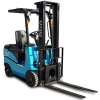 Loading 1500kg lifting 3000m battery operated forklift truck with solid tyre side shifter small warehouse equipment