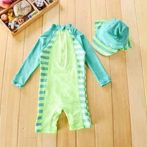 long sleeve one piece baby boy swimming suit