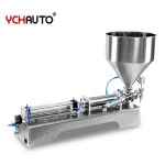 lotion bottle filler / cosmetic cream piston filling machine for paste liquid