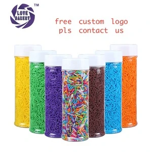 Love Bakery 10 Colors Jimmies For Ice Cream Chocolate Bakery Ingredients Edible Sprinkles Cake Decorations