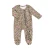 Import Lovely colorful leopard custom prints baby footie pajamas zipper sleepwear ruffle infant jumpsuit clothes baby rompers with zip from China
