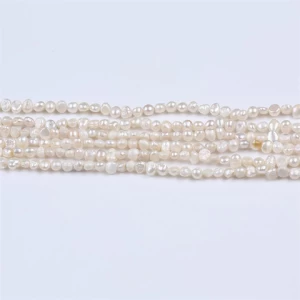 Low Price Natural real pearl Strands 5-6mm Baroque Freshwater Pearls