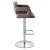 Import lozenge line armrest high back chrome base square footrest bar stool from China