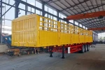 lUEN Stake Trailer Axles 60tons Cargo Livestock Stake Fence Semi Truck