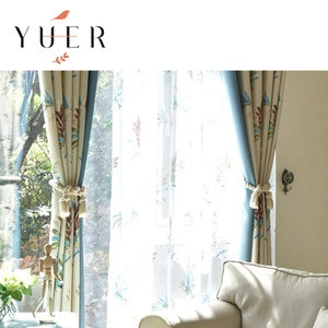 Luxury european royal design style fresh blackout filter light window curtain bedroom curtain