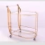 Import Luxury gold metal serving trolley bar cart from China