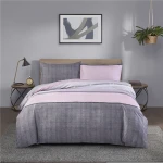 luxury home textile bed sheet printed bedsheets microfiber polyester bed cover bedding set