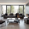 Luxury living room furniture sofa set solid wood frame comfortable velvet sofa canap