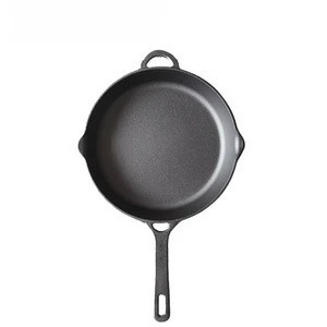 magic cast iron electric skillet /non-stick fry pan without oil