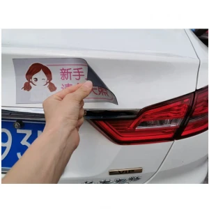 Magnetic sheets compatible die cut bausiness magnets adhesive 0.4mm 0.5mm car plastic magnet sticker