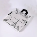 Manufacturers supply pe clothing bags clothing store handle shopping bags supermarket gift bags plastic custom LOGO