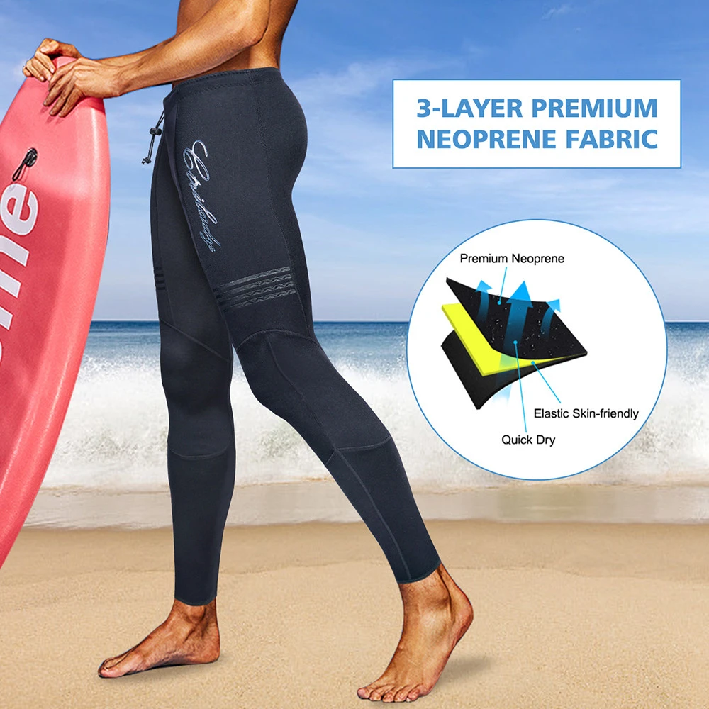 Men Neoprene Surf Wetsuit Pants Diving Suits For Snorkeling Swimming  1mm 1.5mm 2mm