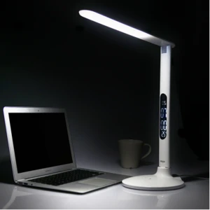 MESUN High Brightness LED Book lights with alarm clock, temperature and calendar display good for study, reading