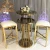 Import Metal base glass top customized wholesale bar stool cocktail table from China