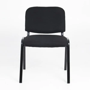 Metal Frame Fabric Armless Stacking Chair office visitor chair training staff used conference room guest chair