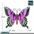 Import Metal Simulation Butterfly Sculpture Wall art Decoration garden animals wall decor from China