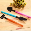Mini 3 pcs garden hand tool sets for weeding including trowel and fork