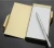 Import mini metal cover note memo pad with pen from China