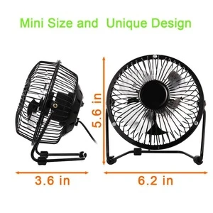 Mini USB Table Desk USB-Powered Desktop  Portable Cooling Solution Quiet Fan for Home Office Car Travel