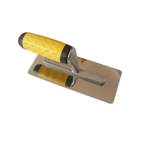 Mirror Polished Hand Tools Plastering Trowels Stainless Steel Plastering Trowel with Comfort TPR Handle