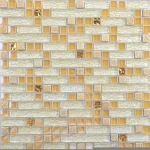 ML868 waterjet mosaic/iridescent glass mosaic tile/glitter crystal glass mosaic tile