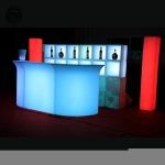 Modern Bar Nightclub Furniture Lighted Up LED Bar Table Cocktail Table LED