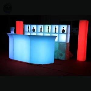 Modern Bar Nightclub Furniture Lighted Up LED Bar Table Cocktail Table LED