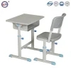 Modern ergonomic kids study desk and chair plastic school classroom desk and chair