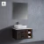 Import Modern single vanity wash basin bathroom cabinets with mirror from China