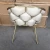 Modern Stylish Design Furniture Gold Color Dining Chair With Armrest